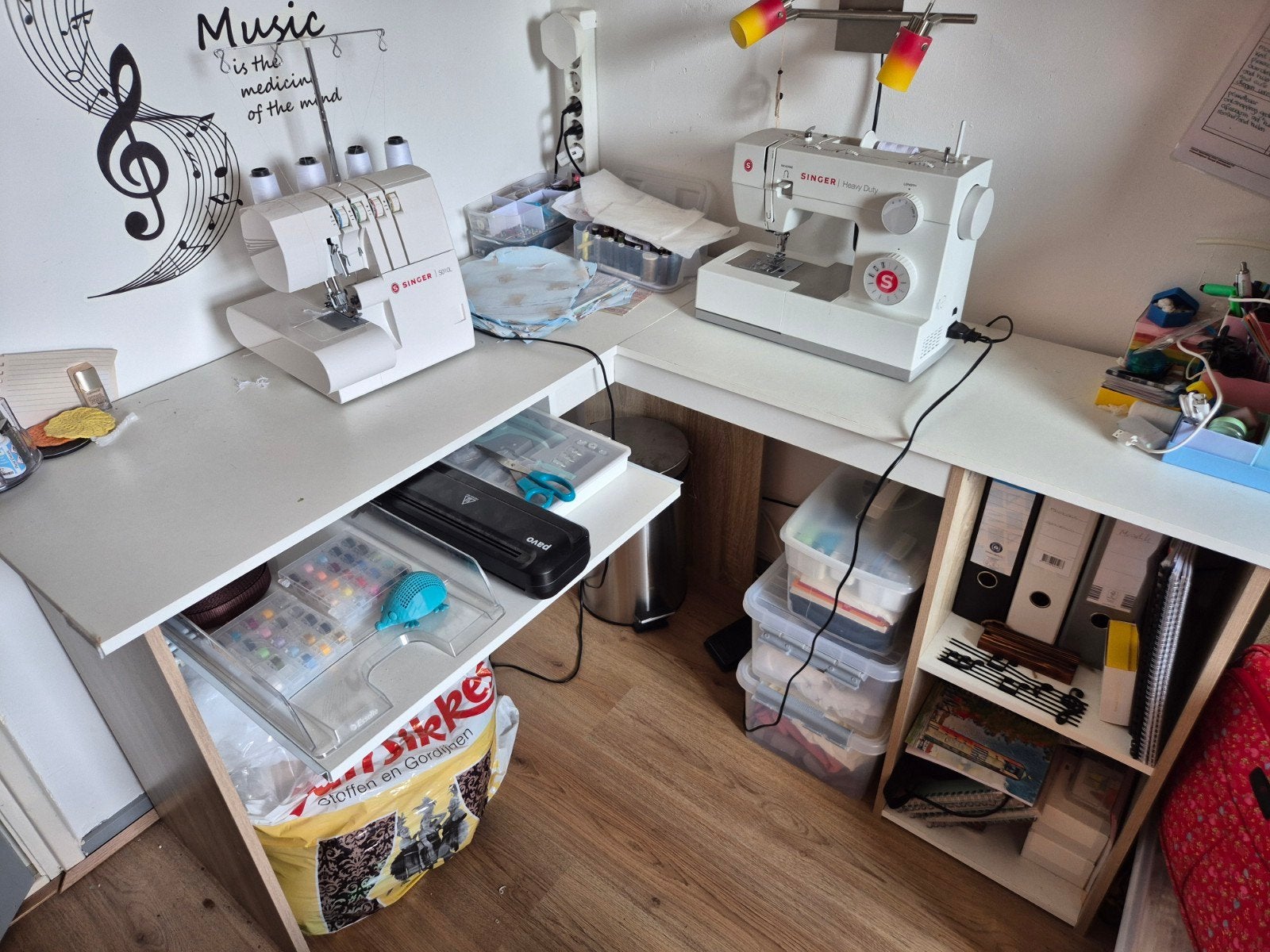 Hoekbureau, Huis en Inrichting, Bureaus, Ophalen, Gebruikt, Spaanplaat of MDF, Hoekbureau