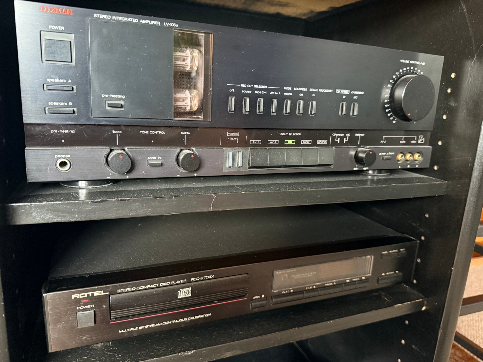 Luxman LV 105U buizenversterker, Audio, Tv en Foto, Versterkers en Receivers, Ophalen, Zo goed als nieuw, Minder dan 60 watt, Overige merken