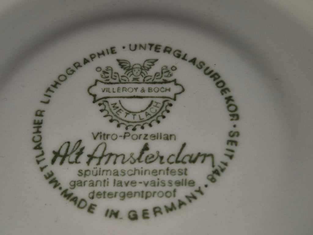 Villeroy & Boch Alt Amsterdam koffie en Espressokopjes, Ophalen of Verzenden, Zo goed als nieuw, Overige stijlen, Kop(pen) en/of Schotel(s)