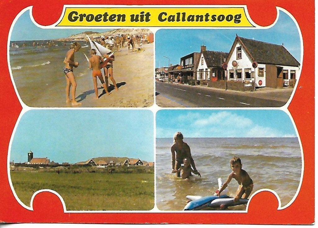 Callantsoog- -4-luik., Verzamelen, Ansichtkaarten | Nederland, Verzenden, 1960 tot 1980, Gelopen, Noord-Holland