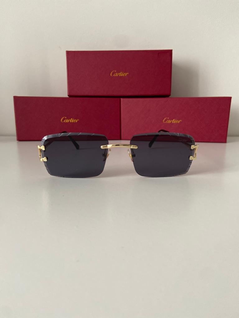 Cartier zonnebril, Overige merken, Zonnebril, Zwart, Nieuw