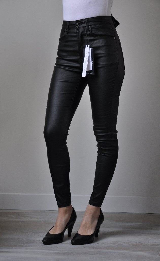 coated skinny jeans xs, skinny regular waist jeans 34 nieuw, Zwart, Nieuw, Ophalen of Verzenden, W27 (confectie 34) of kleiner