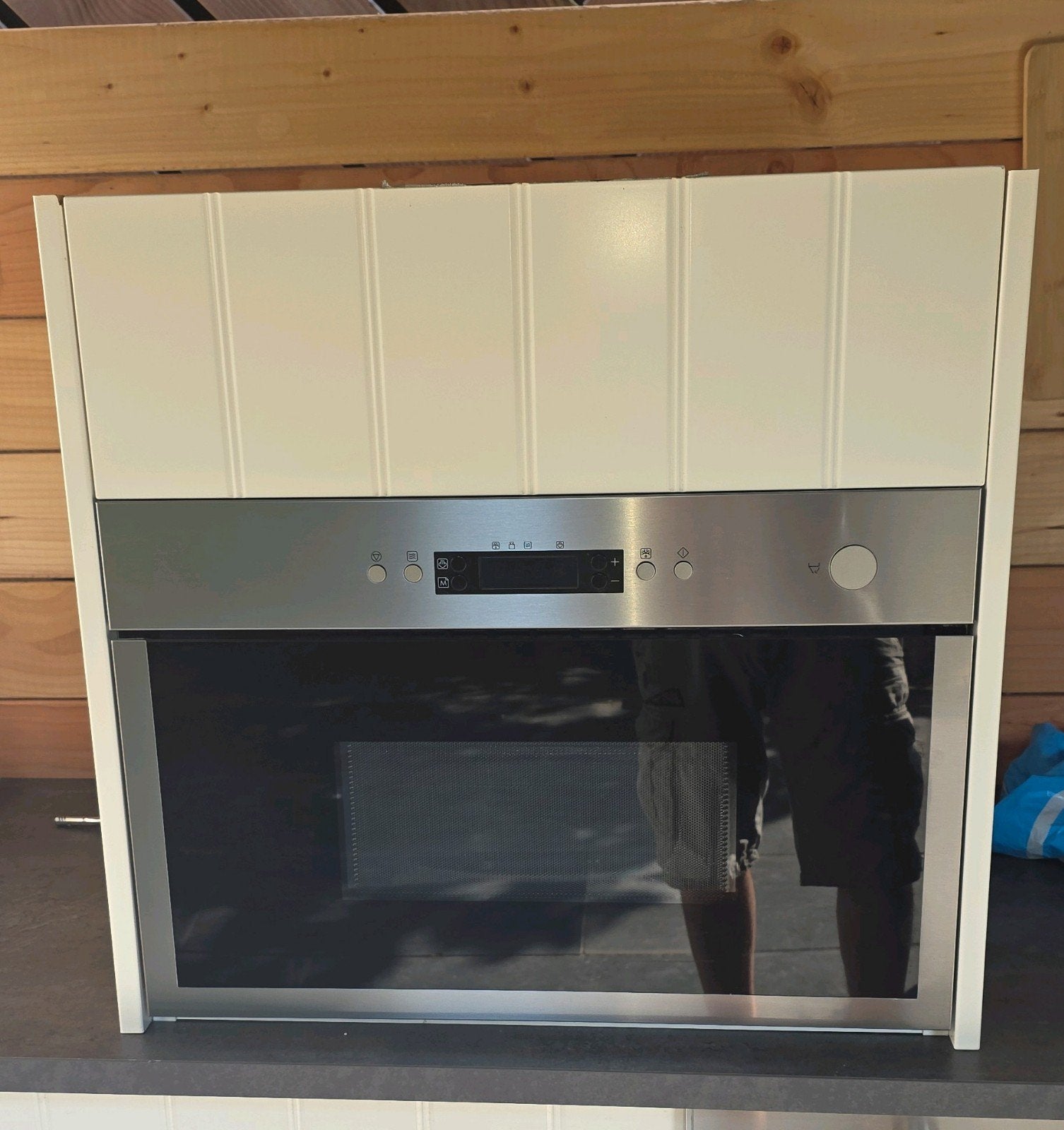 Ikea MW A04 SA solo magnetron, Ophalen, 60 cm of meer, Inbouw, Draaiplateau