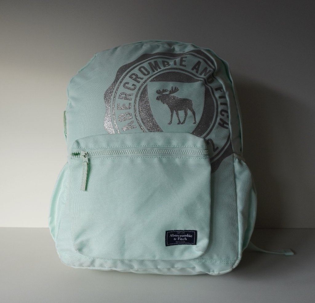 Rugtas Abercrombie & Fitch mintgroen lichtgewicht rugzak, Overige merken, 25 tot 40 cm, Ophalen of Verzenden, Zo goed als nieuw