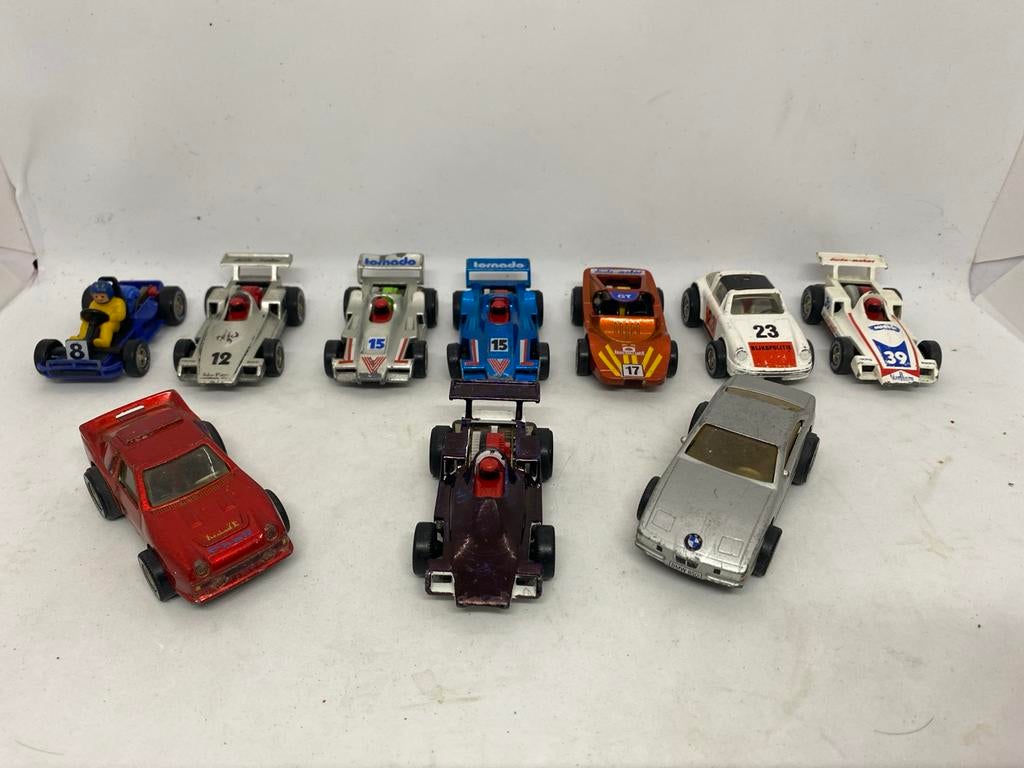 Vintage Darda metalen topversie raceauto's - Set van 10, SIMM, Gebruikt, Website: simm-spielwaren.com, Ophalen of Verzenden