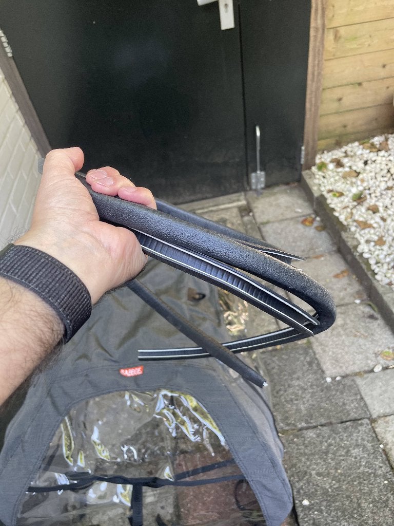 FREE: Babboe City rain tent + black protective edge, Fietsen en Brommers, Fietsaccessoires | Fietstassen, Ophalen, Gebruikt, Babboe