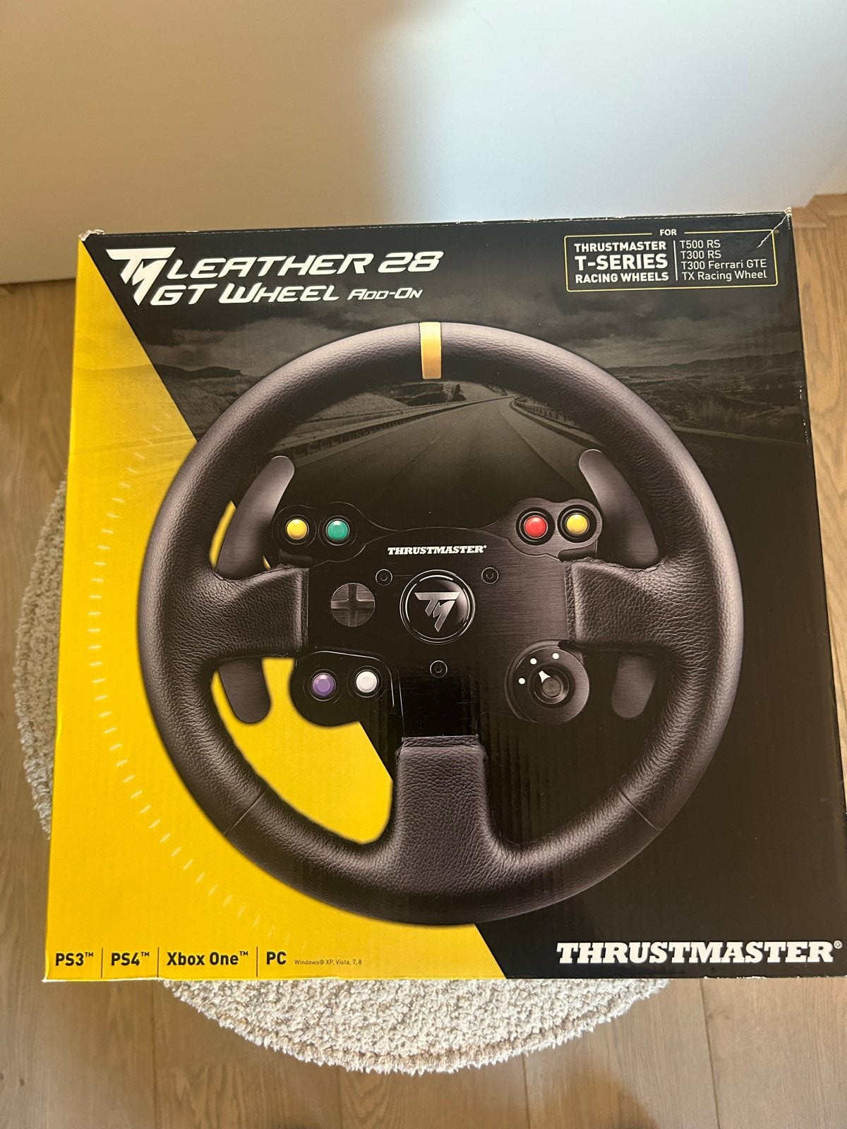 Thrustmaster T-GT Leather 28 GT Wheel Add-On, Racestuur, Zo goed als nieuw, Thrustmaster, PlayStation