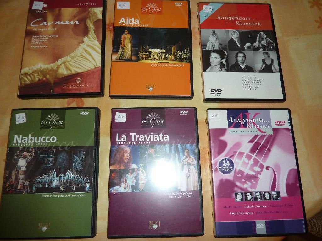 6 muziek dvd s klassiek, Alle leeftijden, Ophalen of Verzenden, Zo goed als nieuw