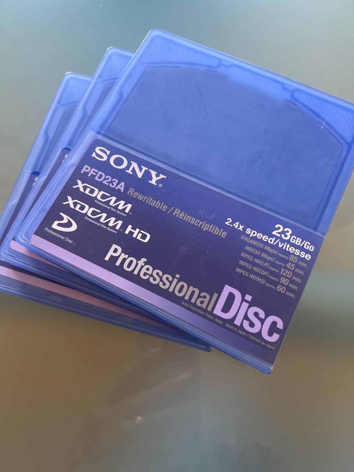 Sony Professional Disc PFD23A XDCAM HD Rewritable 23GB/60, Ophalen of Verzenden, Zo goed als nieuw, Overige typen, Herschrijfbaar
