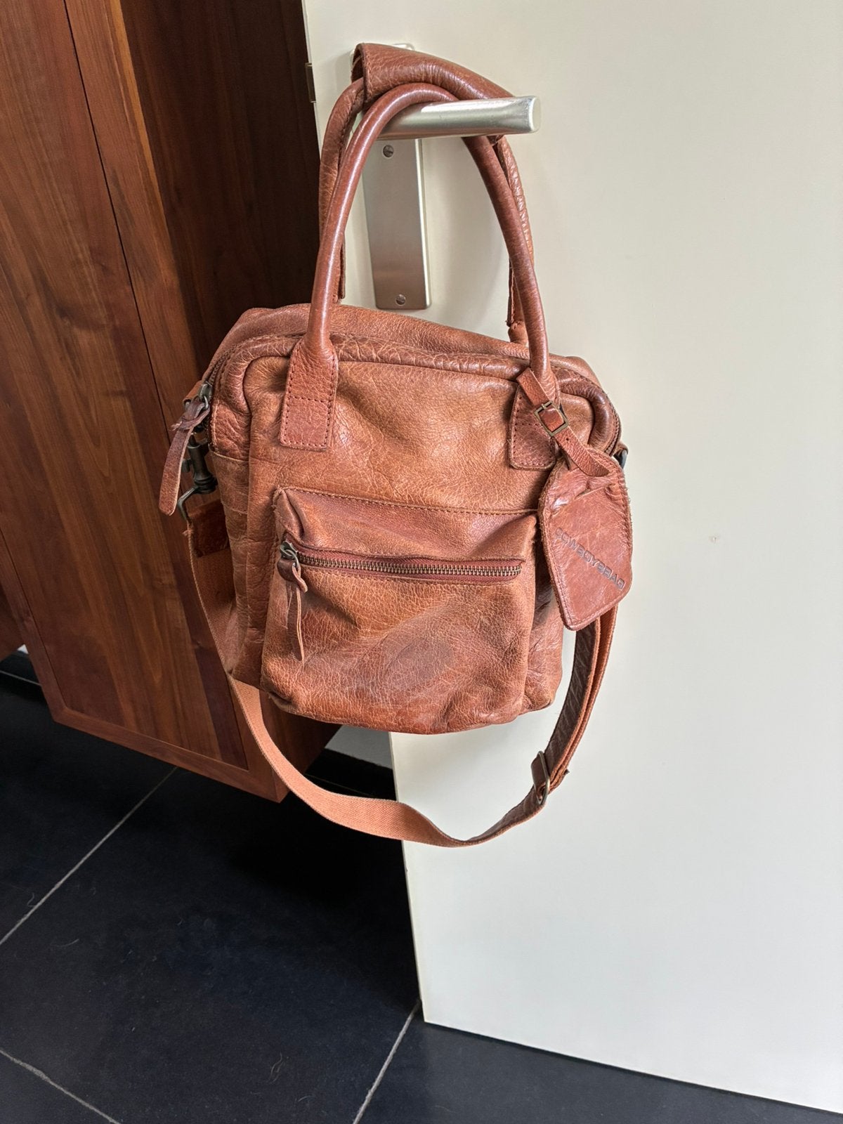 Cowboysbag the bagley 1309, Ophalen of Verzenden, Gebruikt, Bruin, Handtas