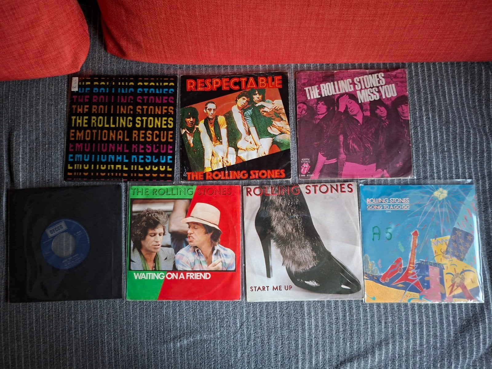 The Rolling Stones Vinyl Singles Collectie (7 inch), Gebruikt, 7 inch, EP, Rock en Metal