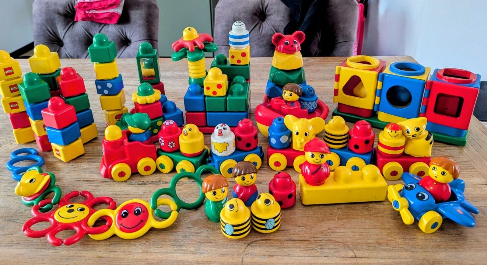 Grote set LEGO Duplo Primo, Kinderen en Baby's, Ophalen of Verzenden, Gebruikt, Overige merken