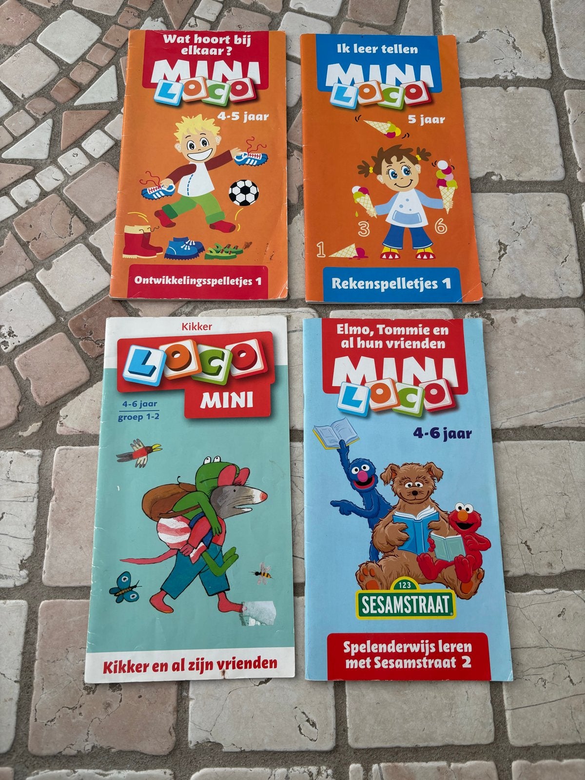 Mini Loco boekjes 4 stuks Educatief speelplezier 5-7 jaar!, Ophalen of Verzenden, Gebruikt, Puzzelen