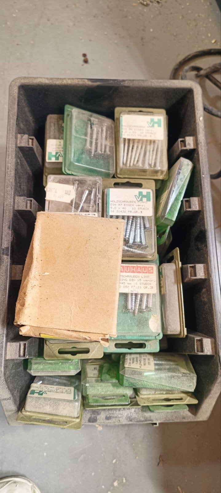 Partij platkop schroeven, diverse soorten en maten, Ophalen, Gebruikt, Minder dan 50 mm, Schroeven