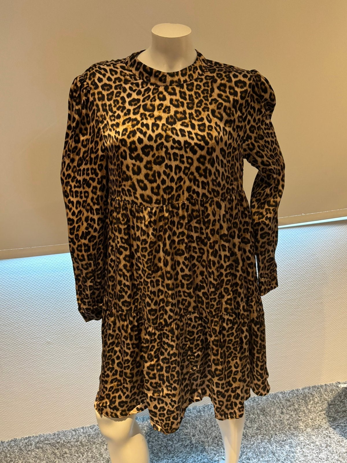 Twinset jurkje met leopard print maat it 44 nl 40, Maat 38/40 (M), Bruin, ., Ophalen of Verzenden