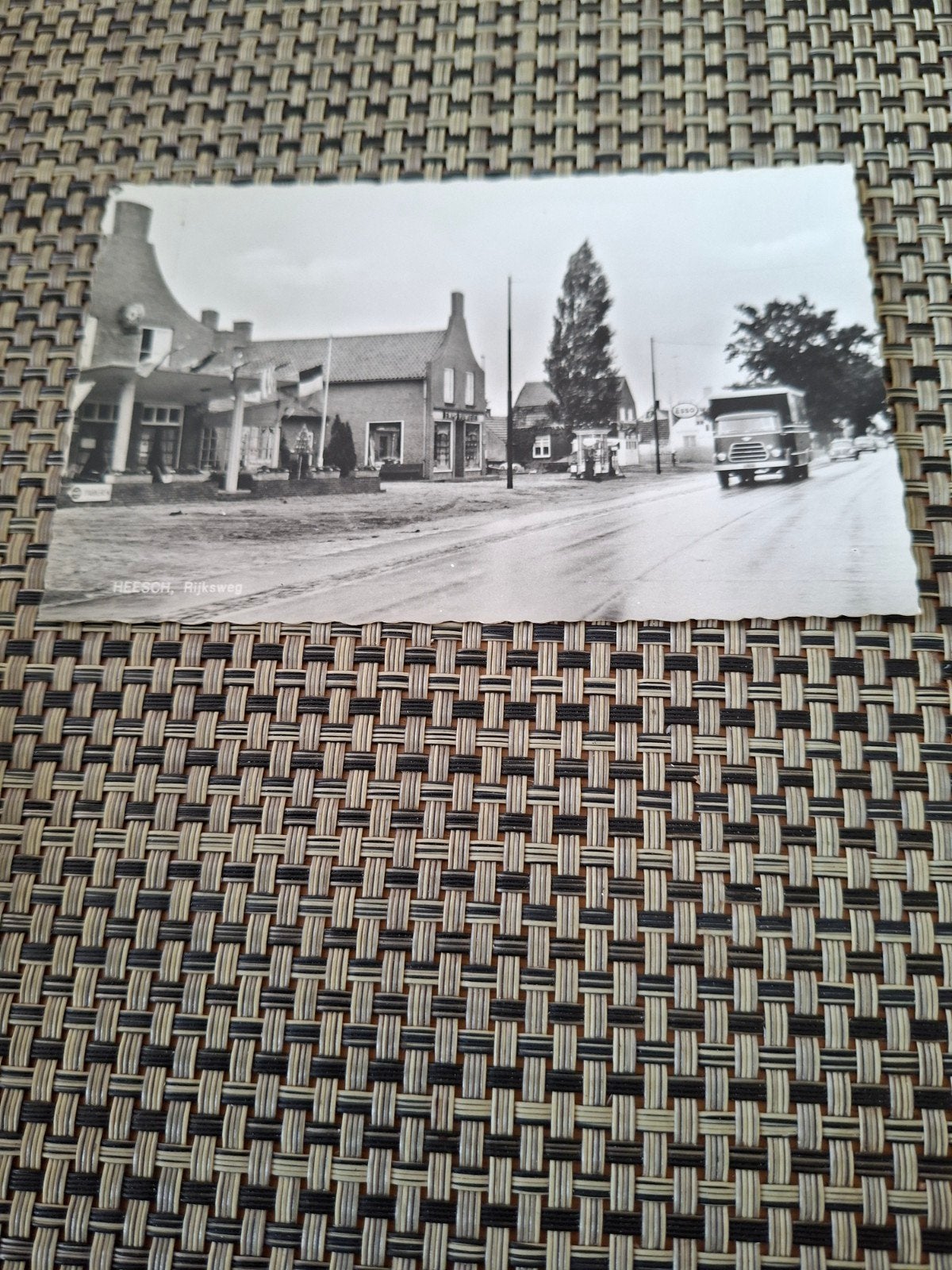 Heesch Rijksweg esso vrachtwagen, Verzamelen, Ophalen of Verzenden, 1940 tot 1960, Ongelopen