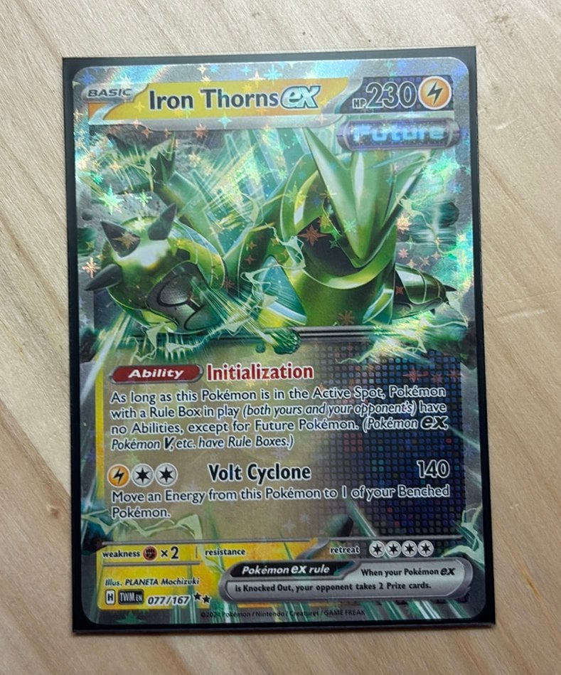 Iron Thorns ex - 077/167 - TWM - Pokémon, Ophalen of Verzenden, Zo goed als nieuw