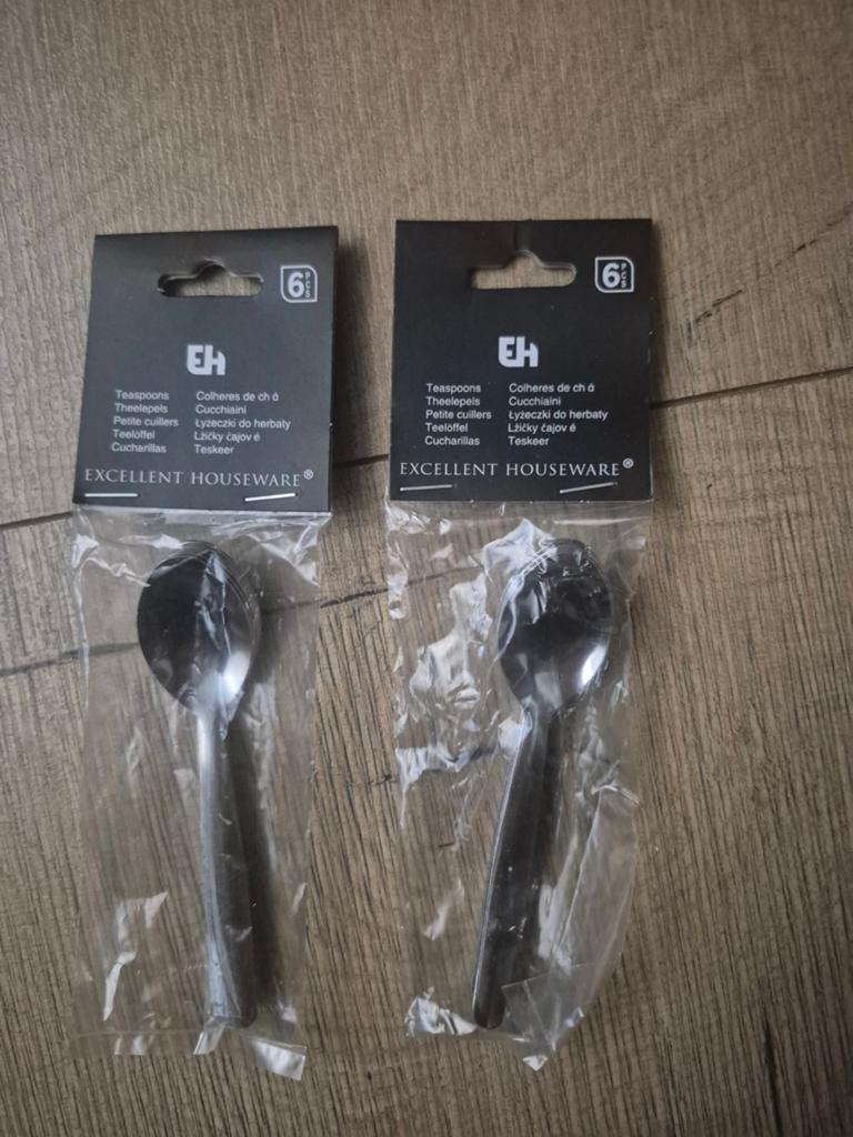 Nieuwe Excellent Houseware theelepels - 2x 6 stuks, Ophalen, Nieuw, Rvs of Chroom