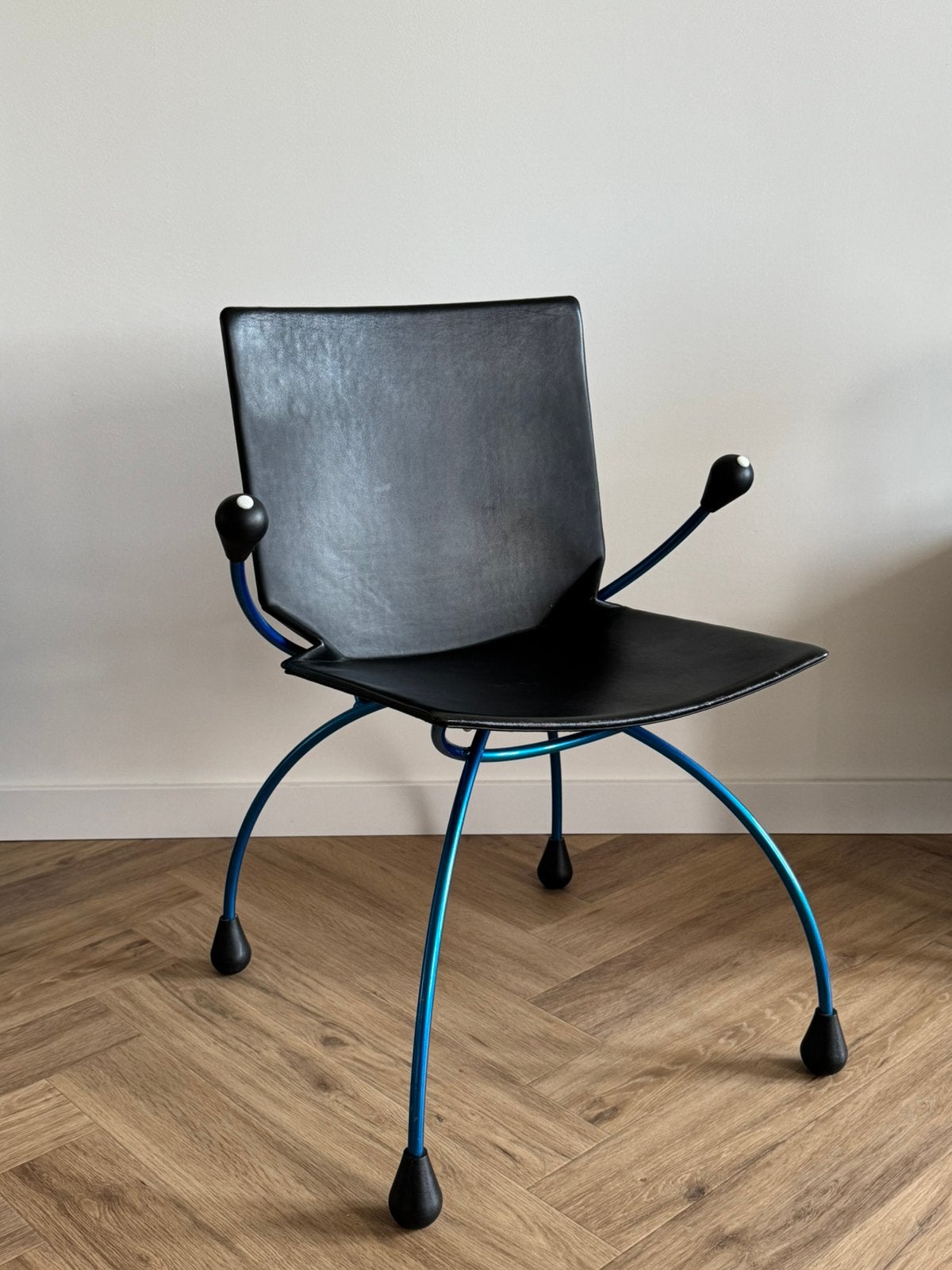 Boonzaaijer & Mazairac “Spider” stoel- Designer Vintage, Ophalen, Zo goed als nieuw, Leer, Vijf, Zes of meer stoelen