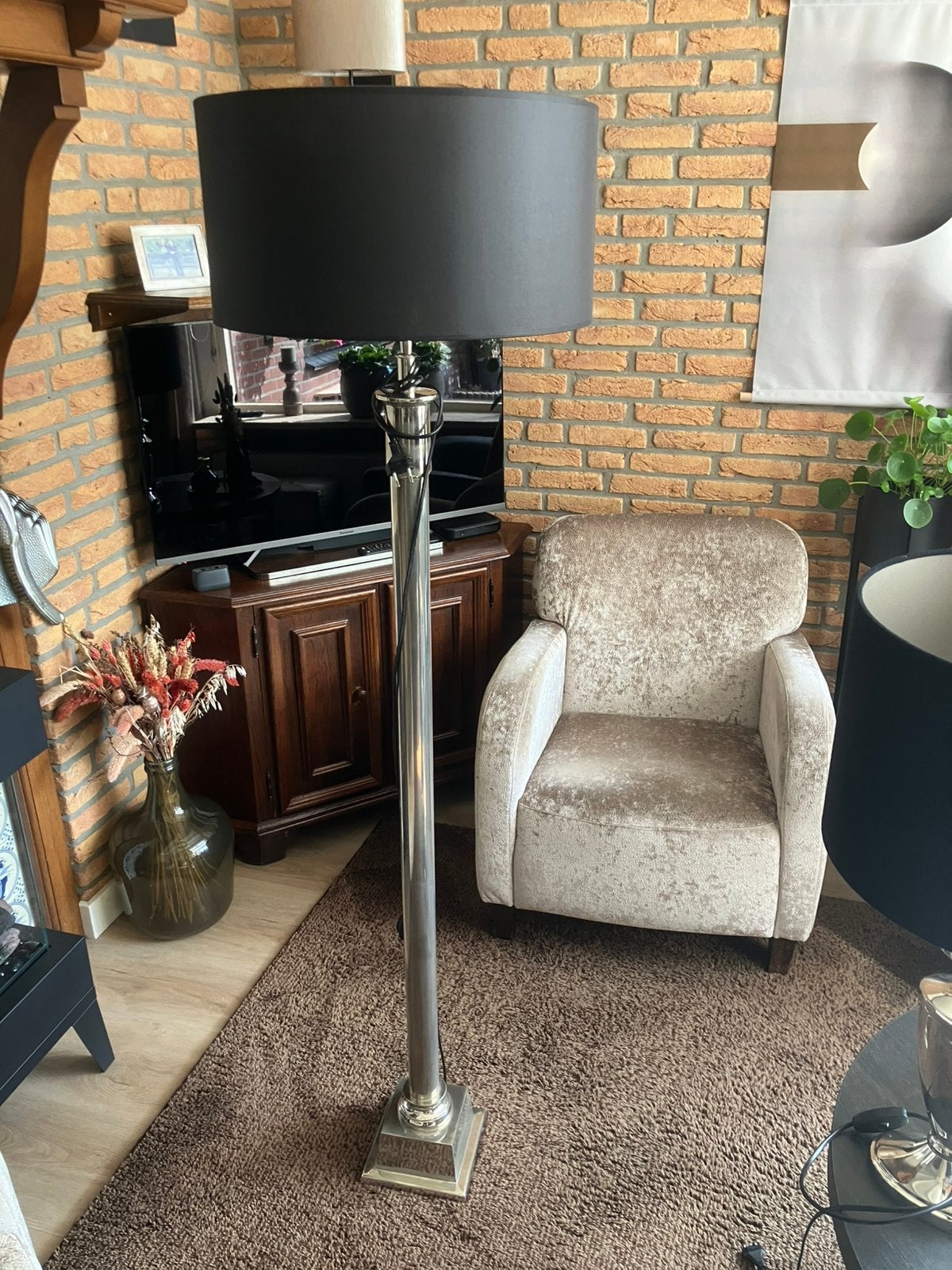 Staande schemerlamp, Ophalen of Verzenden, Gebruikt, 150 tot 200 cm