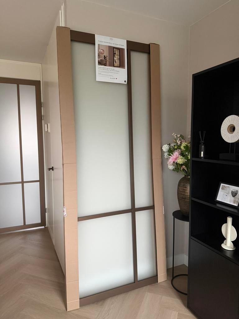 Binnendeur brons opdek 231,5 x 93 cm nieuw!!, Doe-het-zelf en Verbouw, Deuren en Horren, Ophalen, 80 tot 100 cm, 215 cm of meer