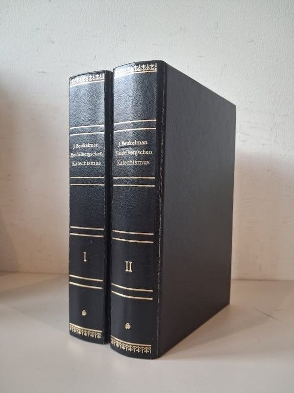Joannes Beukelman: Heidelbergschen Katechismus (2 delen)., Boeken, Christendom | Protestants, Ophalen of Verzenden, Zo goed als nieuw