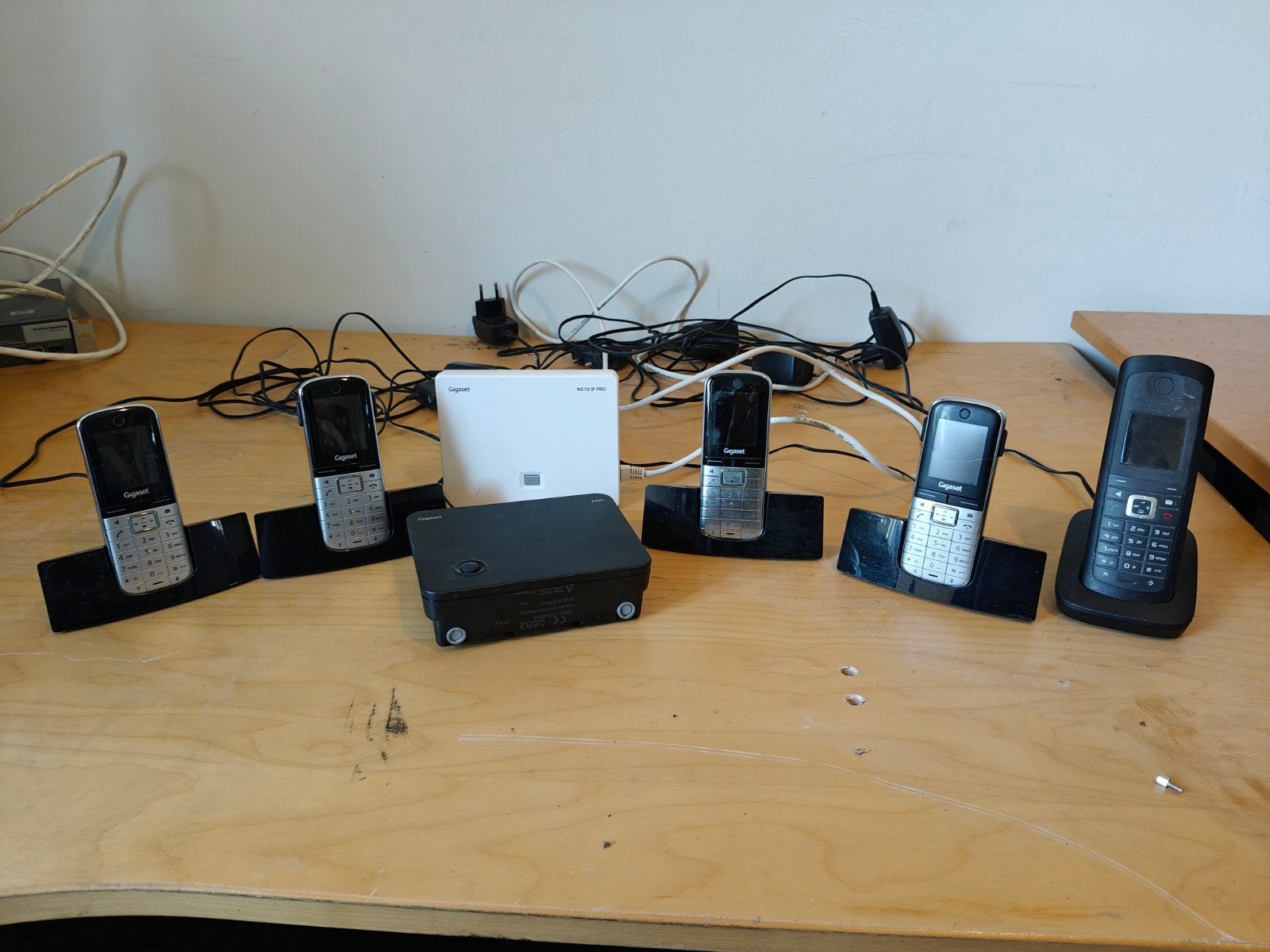 Gigaset SL400 en N510 IP Pro set met 6 handsets, Verzenden, Gebruikt, 4 handsets of meer