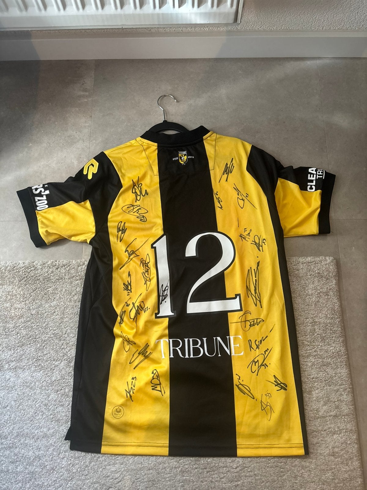Gesigneerde Tribune 12 Vitesse 2024-2025 Thuisshirt, Ophalen of Verzenden, Zo goed als nieuw