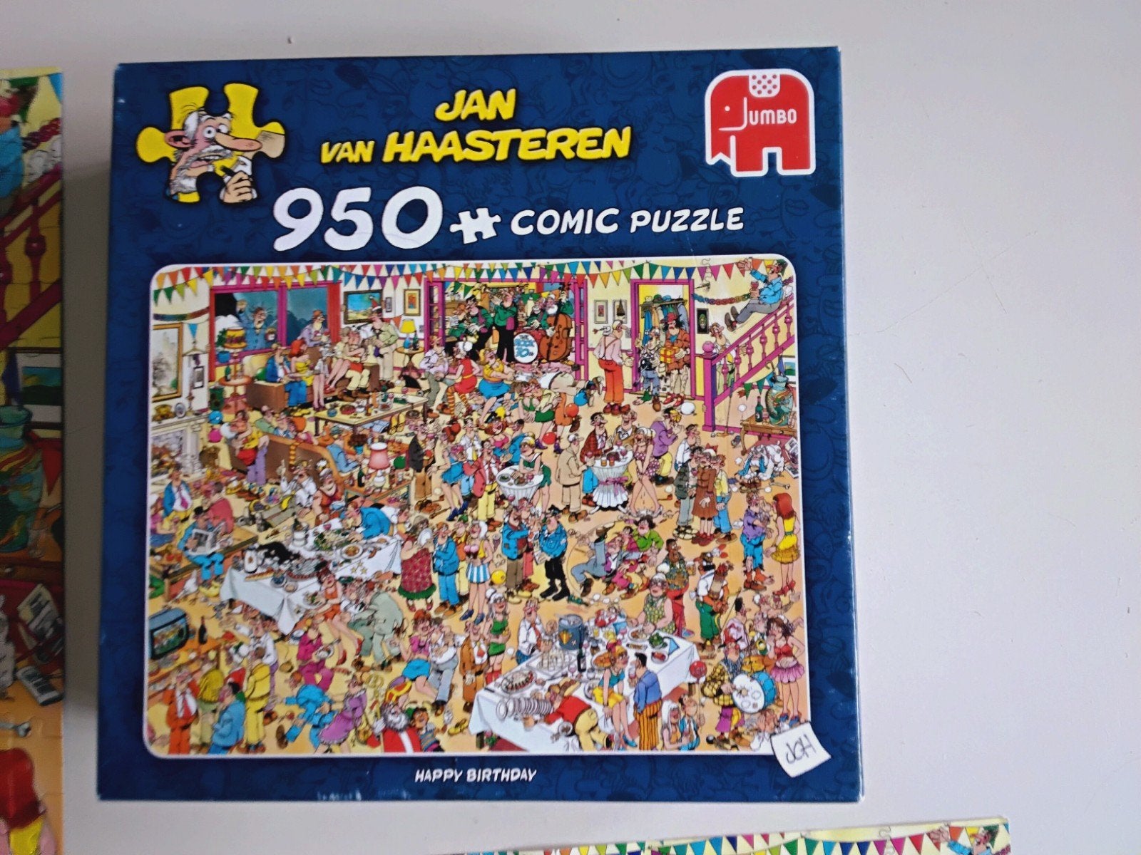 Puzzel 950 stukjes Jan van Haasteren 'Happy birthday', Hobby en Vrije tijd, Denksport en Puzzels, Ophalen of Verzenden, 500 t/m 1500 stukjes