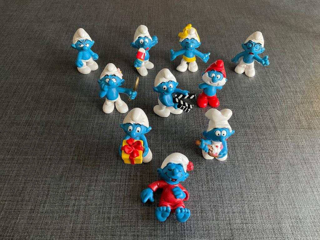 Smurfen A ... 10 stuks, Ophalen, Zo goed als nieuw, Verschillende Smurfen, Poppetje, Figuurtje of Knuffel