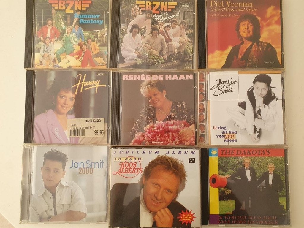 9 stuks CD's Nederlandse artiesten, Ophalen of Verzenden, Zo goed als nieuw, Levenslied of Smartlap
