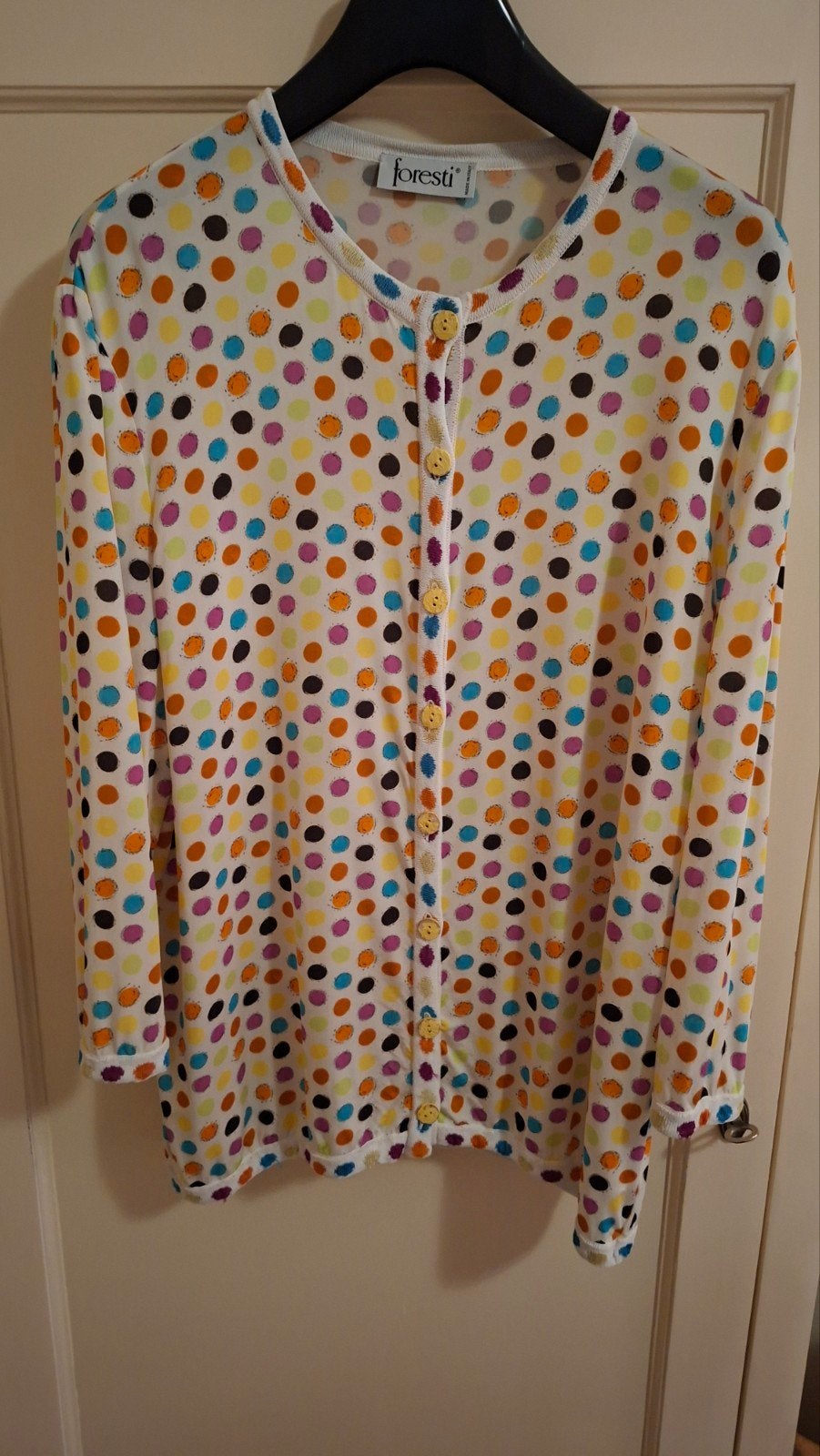 Fleurig vestje Foresti maat 42/44, Kleding | Dames, Ophalen of Verzenden, Zo goed als nieuw, Maat 42/44 (L)
