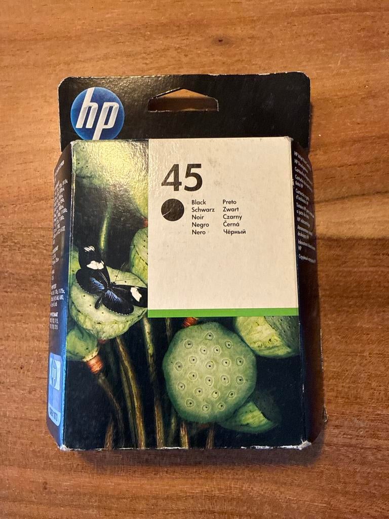 Nieuwe Originele HP 45 Zwarte Inktcartridge, Computers en Software, Printers, Ophalen of Verzenden, Nieuw