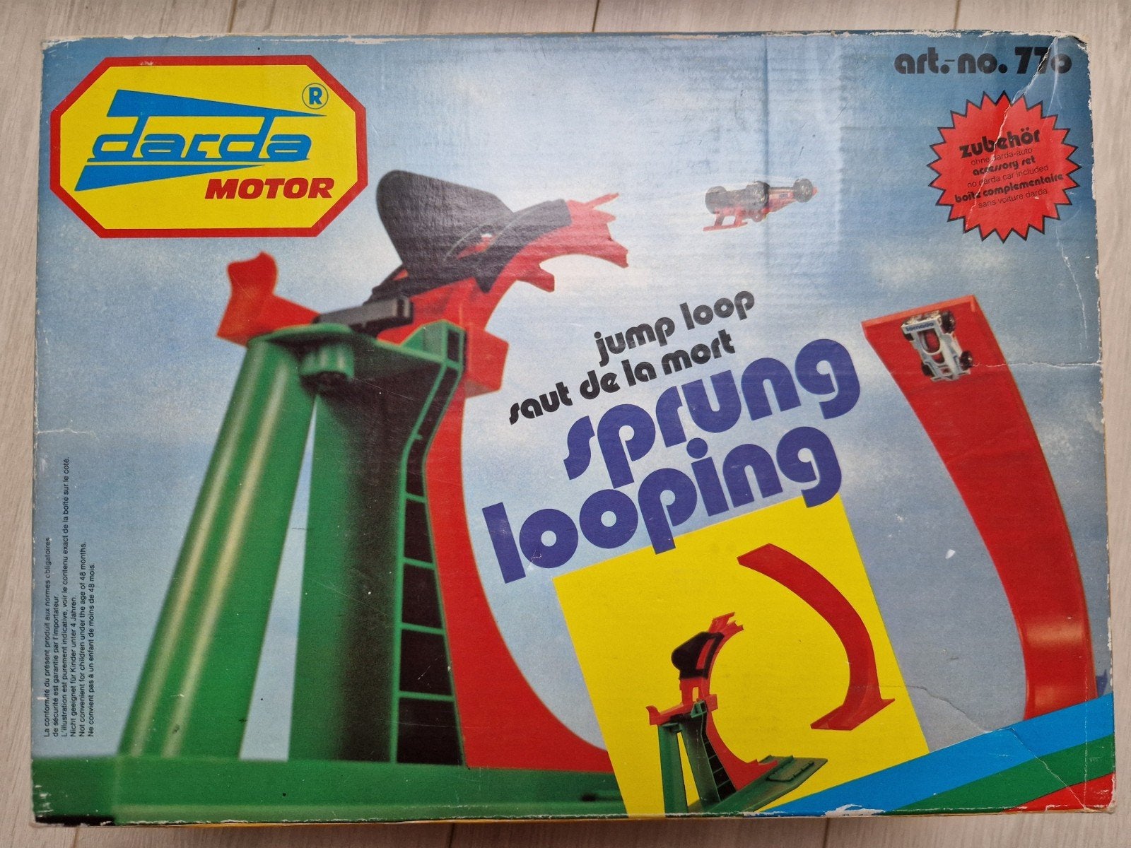 1971 darda motor jump loop racebaan sprung looping raceping, Ophalen of Verzenden