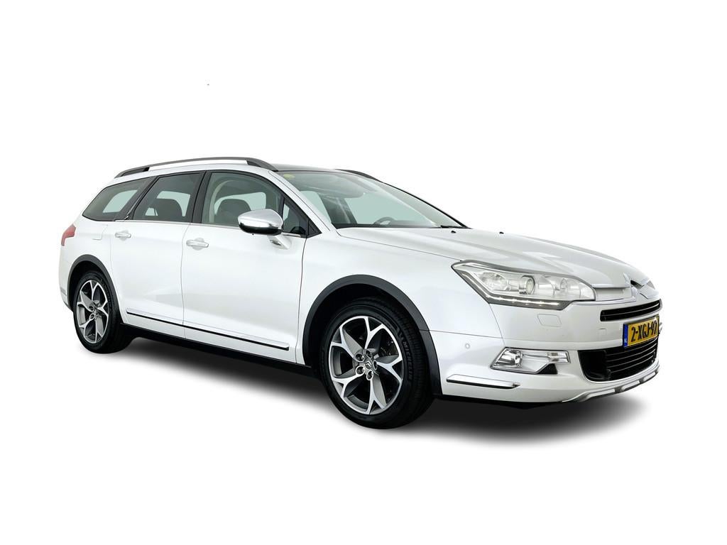 Citroën C5 CrossTourer 2.2 HDi Exclusive Aut. *PANO | LEATH, Auto's, Citroën, Euro 5, Gebruikt, Zwart, Wit