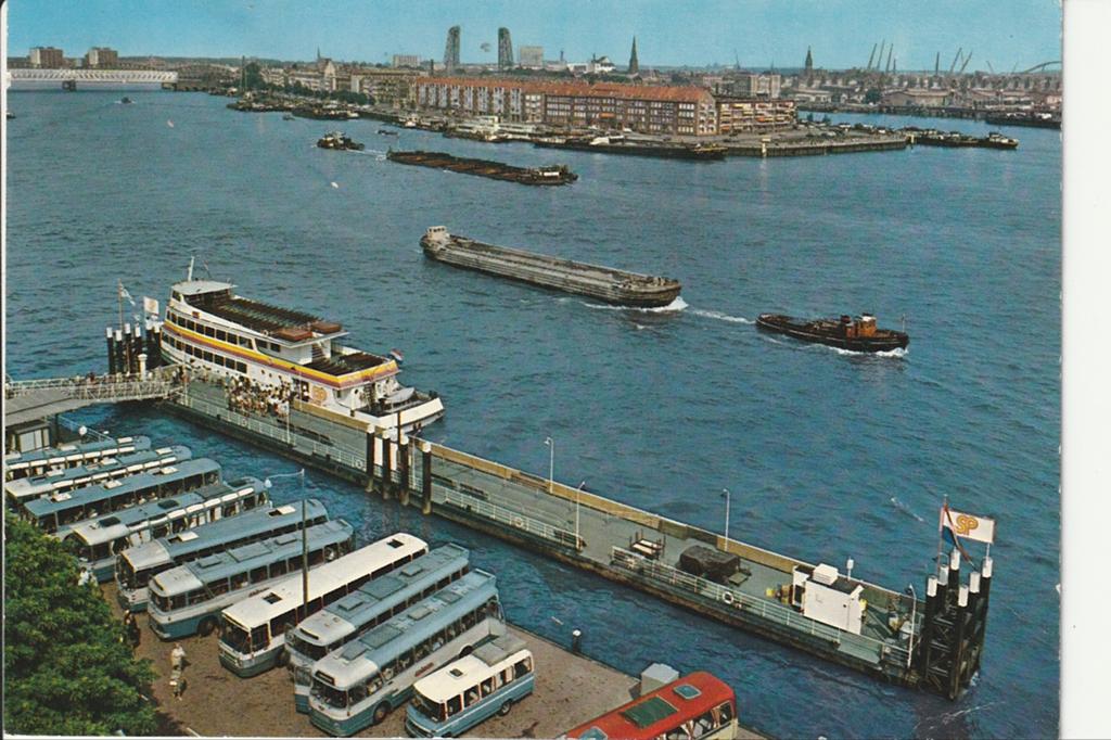 ROTTERDAM WILLEMSPL. SPIDO ROND- BINNENVAART NBM TOERBUSSEN, Ophalen of Verzenden, 1960 tot 1980, Gelopen, Zuid-Holland