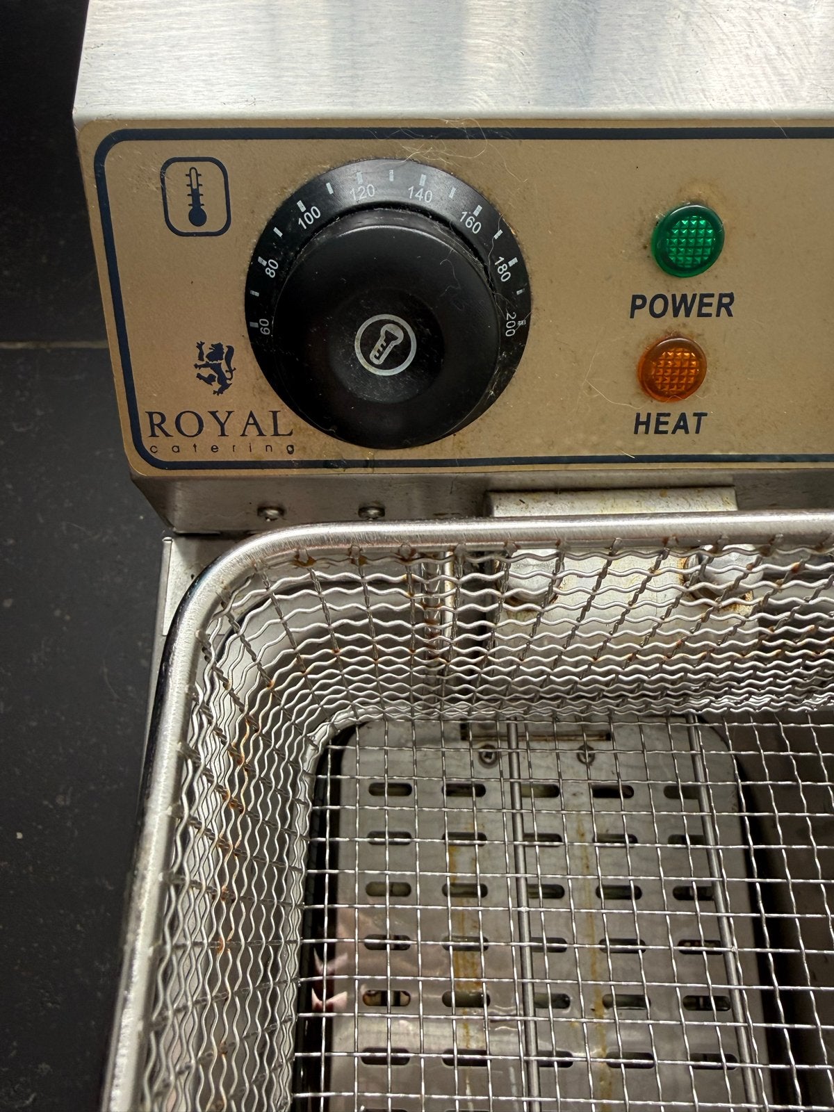 Royal Catering Duo Friteuse - RVS - 2x 4 liter, 4 liter of meer, Ophalen, Gebruikt, Duo-friteuse