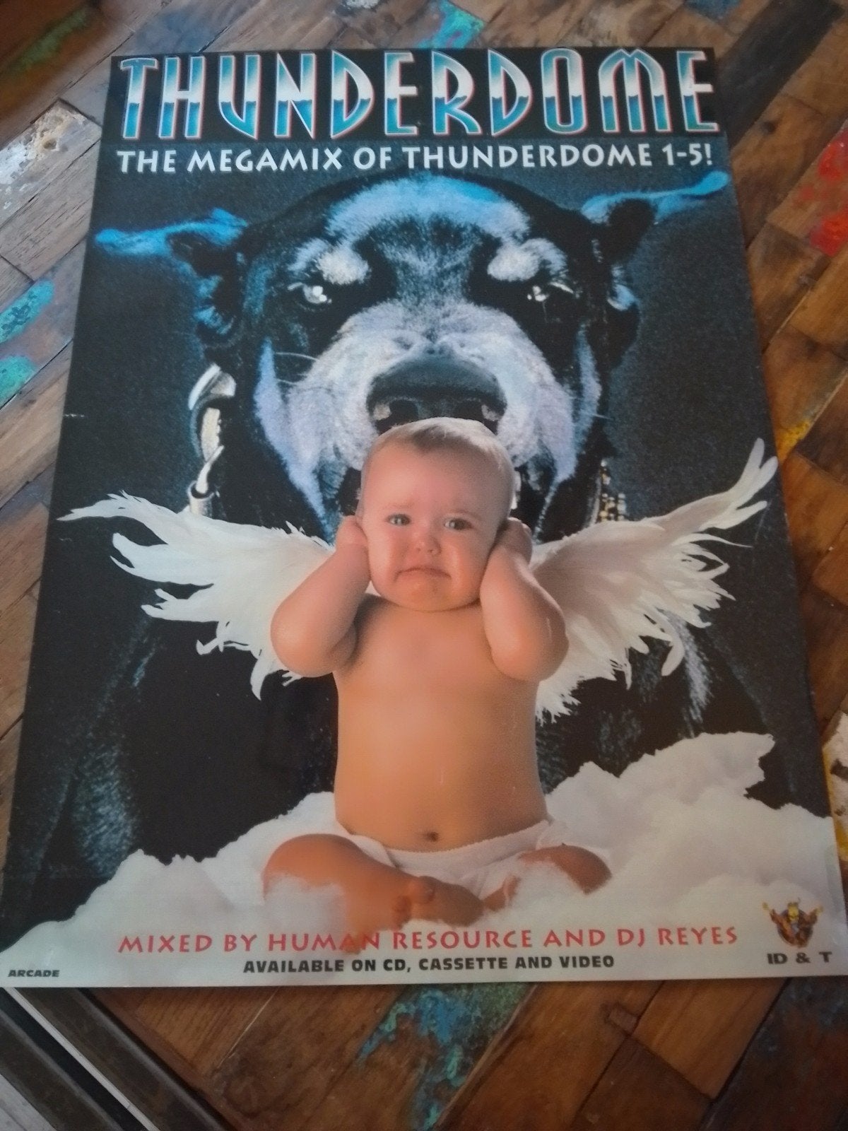 thunderdome 1-5 megamix poster hardcore gabber 90s rave ID&T, Ophalen of Verzenden