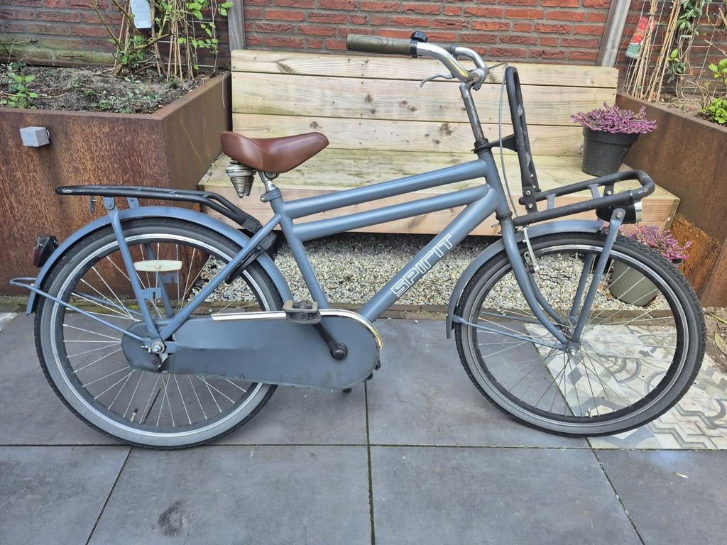 Spirit Transportfiets - Grijs, Gebruikt 24 inch, Overige merken, Terugtraprem, Gebruikt, Ophalen of Verzenden