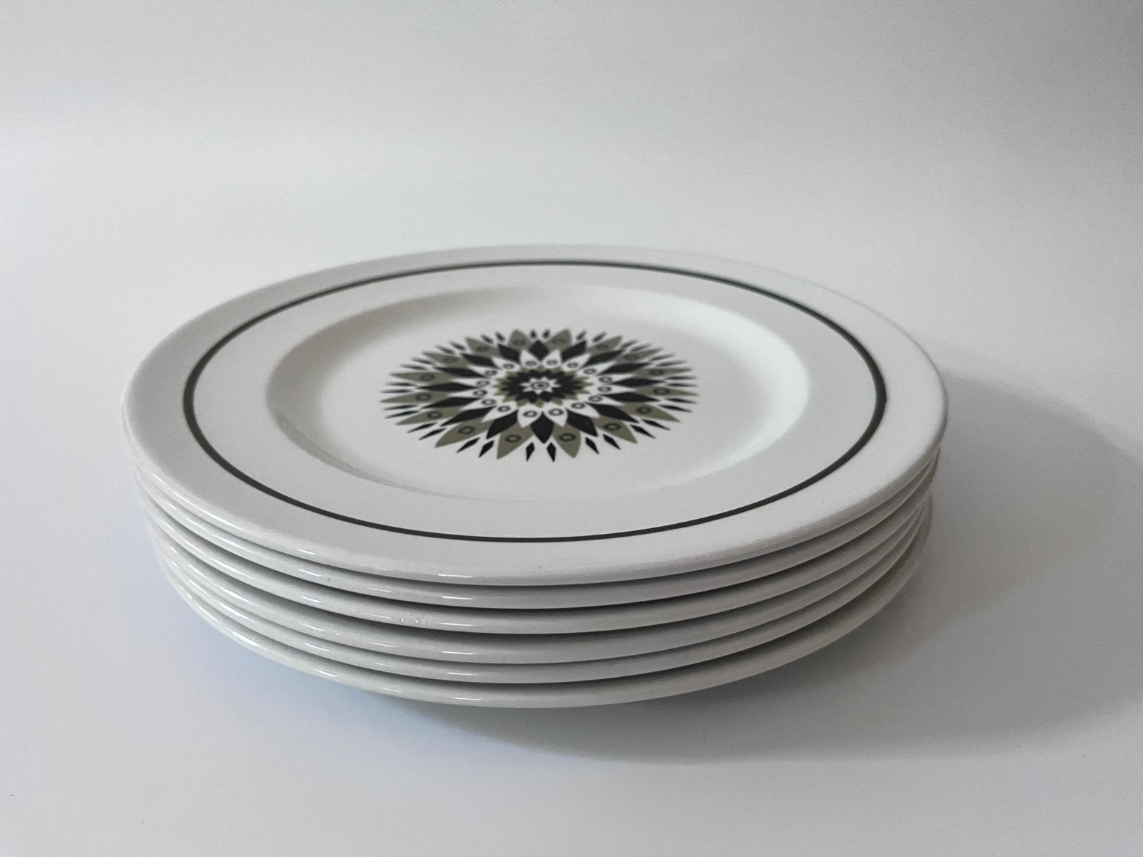 Set van 6 vintage ontbijtborden Swinnertons Engeland, Ophalen of Verzenden