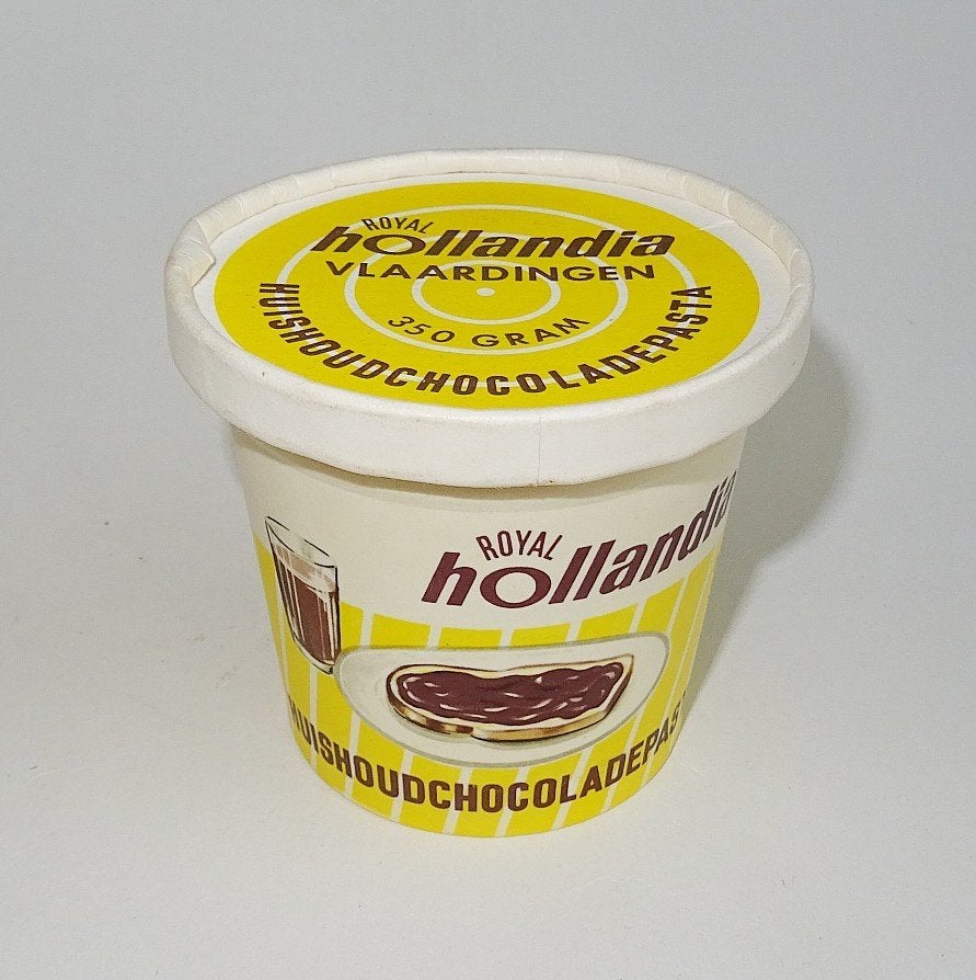 Hollandia Vlaardingen huihoudchocoladepasta kartonnetje, Ophalen of Verzenden, Zo goed als nieuw, Overige typen