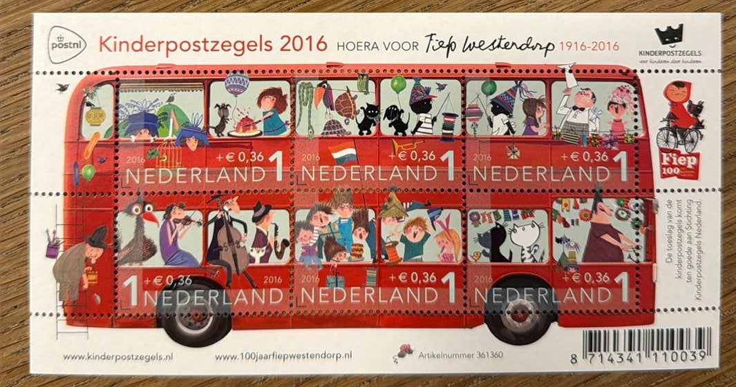 Postzegels pf. Kinderpostzegels 2016, Postzegels en Munten, Ophalen of Verzenden, Na 1940, Postfris