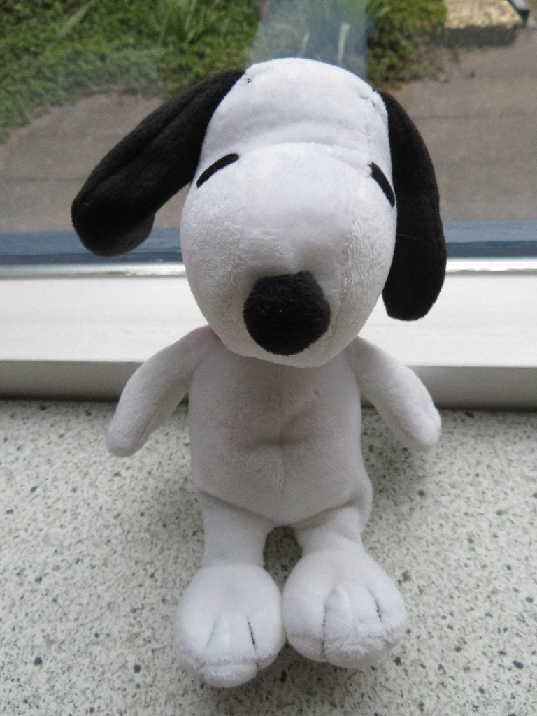 Hond Snoopy Peanuts merk TY uit 2010 meet ca 20 cm velours, Zo goed als nieuw, Middelgroot (20 tot 80 cm), Wit, Ty