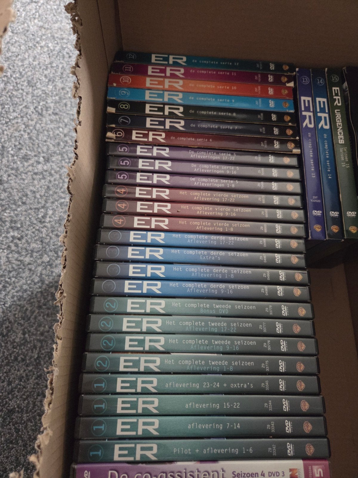 ER Complete Serie DVD Boxset - Alle Seizoenen 1 t/m 15, Cd's en Dvd's, Dvd's | Tv en Series, Gebruikt, Drama, Ophalen of Verzenden