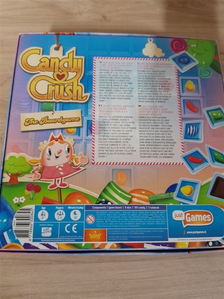 Candy crush het bordspel - s1595, Hobby en Vrije tijd, Gezelschapsspellen | Bordspellen, Verzenden, Zo goed als nieuw