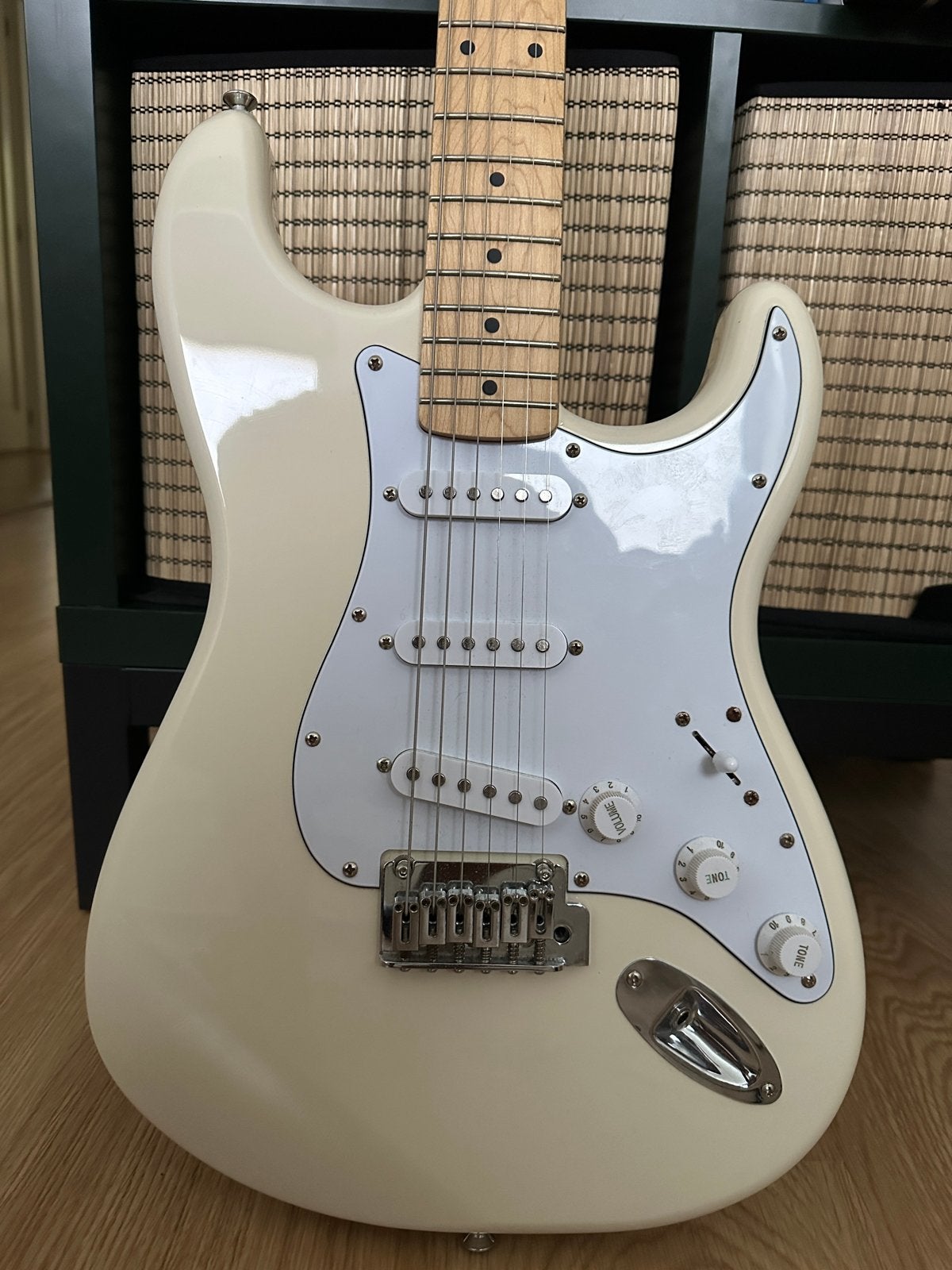 Squier Stratocaster elektrische gitaar - olympic white