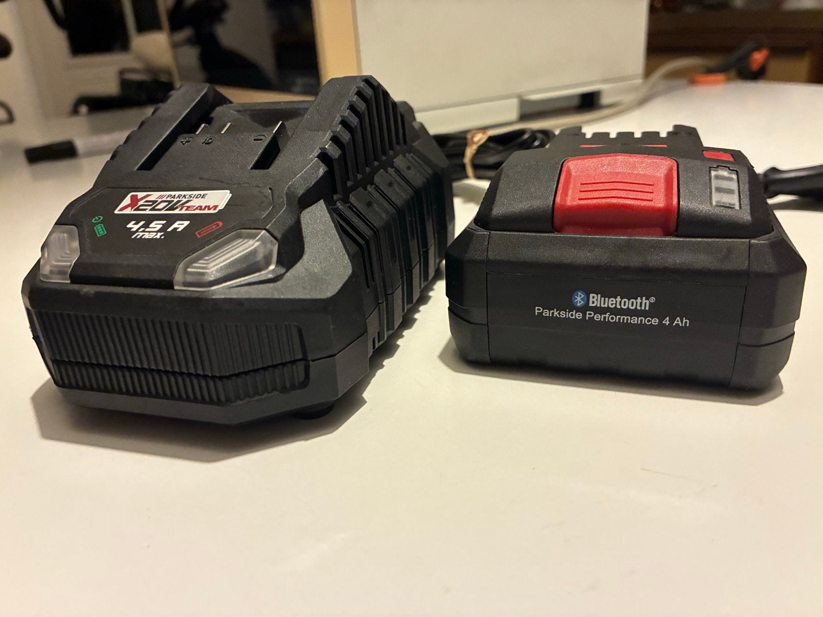 Parkside 20V 4Ah Smart Accu met Bluetooth en Oplader, Ophalen of Verzenden, Nieuw