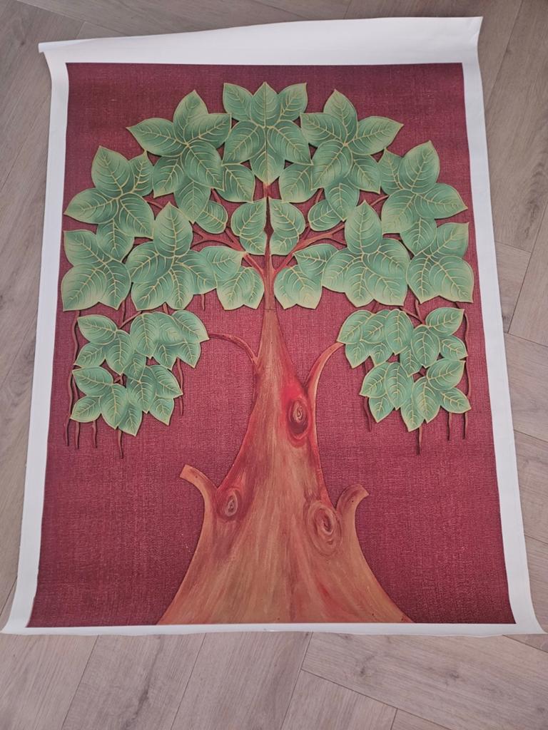 Prachtig Handgeschilderd Indiaas Pichwai Schilderij, Ophalen of Verzenden