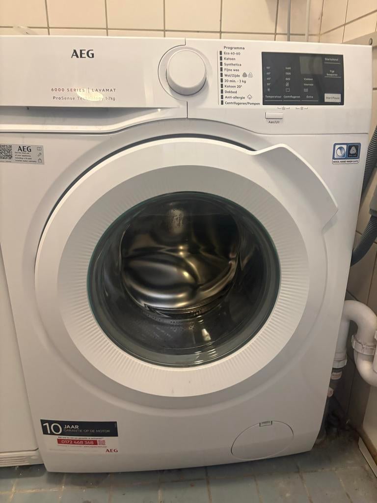 AEG 6000 SERIES LAVAMAT ProSense 7kg Wasmachine, Ophalen, Zo goed als nieuw, Voorlader, Wolwasprogramma