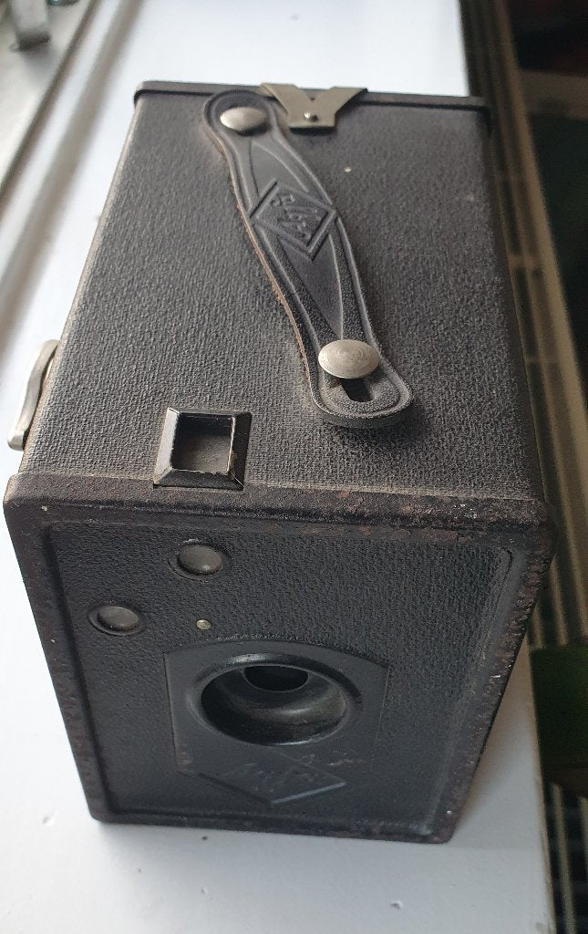 AGFA Box 44 camera Antiek verzamelobject mooie staat, Ophalen of Verzenden, Gebruikt, Compact, Overige Merken
